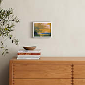 "Orange Lake" - Art Print in Bold Orange by Stephanie Goos Johnson - In a Room
