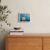 "Relax" - Art Print in Pool Blue by Erin Beutel - In a Room