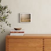 "Filter then Dissolve " - Art Print in chrome yellow by Van Tsao - In a Room