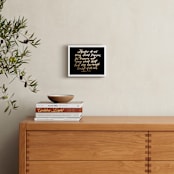"Matthew 6:34 NIV" - Art Print in gold by Ramoncita - aticnomar - In a Room