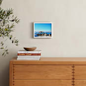"The View from Pebble Beach" - Art Print in Marine blue by NSMARK - In a Room