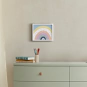 "Personalized Rainbow" - Personalized Art Print in Sunshine by Lindsay Kelly Art - In a Room