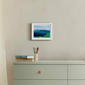"Enchanted Vista" - Art Print in White by Jenny Partrite - In a Room