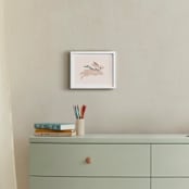 "Rabbit With Bow" - Art Print in Hunter Green by Vivian Yiwing - In a Room