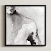 "As You Are" - Art Print in Quiet Gray by Karen Kaul - Framed