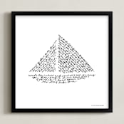 "Sea Fever" - Art Print in Black by Dean Street - Framed