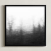 "Motion Series 2" - Art Print in Rail Gray by Sally M. Olivier - Framed