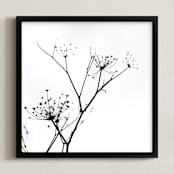 "Graphic Elements of Nature" - Art Print in Black  by Alexis Arnold - Framed