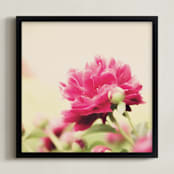 "Stretching Forth" - Art Print in Peony by Erin Niehenke - Framed