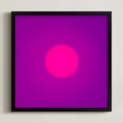 "Sun in the dust. Variations 11" - Art Print in Intense Violet by Arash Fattahi Acosta - Framed