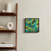 "Hudson" - Art Print in Chameleon Green by Stacy Kron - In a Room