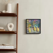 "Three Pears" - Art Print in Golden Yellow by Lisa McLean - In a Room