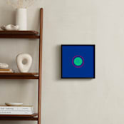 "Sun in the dust. Variations 21" - Art Print in Chroma Blue Green Dot by Arash Fattahi Acosta - In a Room