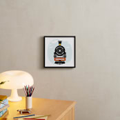 "T is for Train" - Personalized Art Print in Coal by Anupama - In a Room