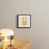 "Animal Impressions: Sloth" - Art Print in Mango by Christine Nguyen - In a Room