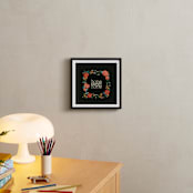 "Home Sweet Home" - Art Print in Charcoal by Melissa Kelman - In a Room
