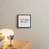 "Young and Free" - Art Print in Noir by June Letters Studio - In a Room
