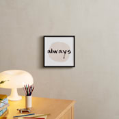 "Love Always" - Art Print in blush by Qing Ji - In a Room