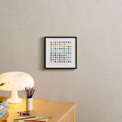 "Paper Hearts" - Personalized Art Print in Rainbow by InkDot - In a Room