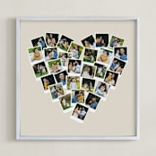 "Heart Snapshot Mix® Hues Photo Art" - Framed Photo in Warm Grey by Minted - Framed