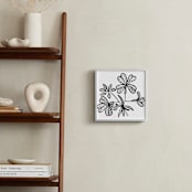 "heart leaves" - Art Print in black by Ramoncita - In a Room