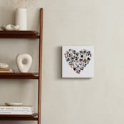 "Heart Snapshot Mix®" - Foil Framed Photo in Gold by Minted - In a Room