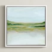 "Through It All" - Art Print in Olive by Nicole Walsh - Framed Canvas