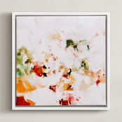 "Isa" - Art Print in Warm Biege by Parima Studio - Framed Canvas