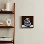 "Milk Jug" - Art Print in Blue blossoms by Danushka Abeygoda - In a Room