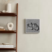 "Don't Worry, Be Happy III" - Art Print in Black and White by Annie Seaton - In a Room