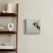 "The Humbly Hummingbird " - Art Print in orange by Amanda Faubus - In a Room