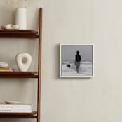 "Don't Worry, Be Happy I" - Art Print in Black and White by Annie Seaton - In a Room