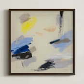 "You Are Sunshine" - Art Print in sunshine yellow by Lauren Packard - Framed