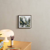"Forest Mist" - Art Print in White by Anne Kostecki - In a Room