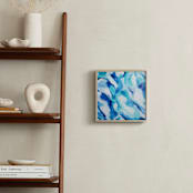 "Turbulent Blues" - Art Print in Turquoise by Nicoletta Savod - In a Room