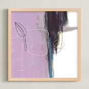 "Better Times" - Art Print in Lavender by Amy Moen - Framed