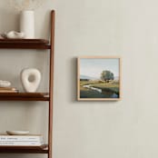 "Peace Like a River" - Art Print in Shady Green by Rachel Nelson - In a Room