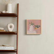 "Orange Branch" - Art Print in Coral Pink by Carolyn Hunt - In a Room