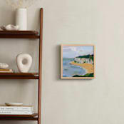 "The Cliffs" - Art Print in Blue Crystal by Stick and Petal - In a Room