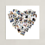 "Heart Snapshot Mix®" - Foil Framed Photo in Gold by Minted - Unframed