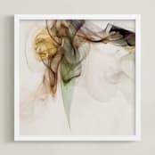 "Intangible" - Art Print in Latte by Anne Ciotola - Framed