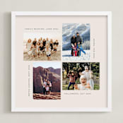 "Four Photo: Square Framed Photo" - Framed Photo in Cream by Mary Kay Garttmeier - Framed