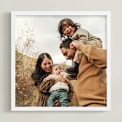 "The Big Picture: Father's Day Framed Photo" - Framed Photo in White by Minted - Framed
