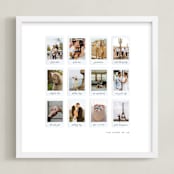 "Twelve Photo: Square Framed Photo" - Framed Photo in White by Olivia Kanaley Inman - Framed