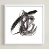 "Cosmic Trifecta" - Art Print in Black by Misty Hughes - Framed