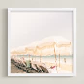 "Dear June III" - Art Print in Sand by Shawna Urban - Framed
