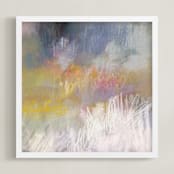 "Just before Nightfall, II" - Art Print in Sienna gold by Jacquelyn Sloane Siklos - Framed