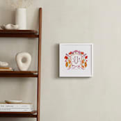 "Your Wedding Crest: Custom Print" - Custom Print in Fall by Pink House Press - In a Room