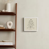 "Lambeth Cake: Custom Print" - Custom Print in Champagne by Helena Vitto - In a Room