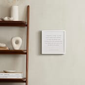 "Your Vows: Square Custom Letterpress Print " - Custom Letterpress Print in Warm Gray by Minted - In a Room